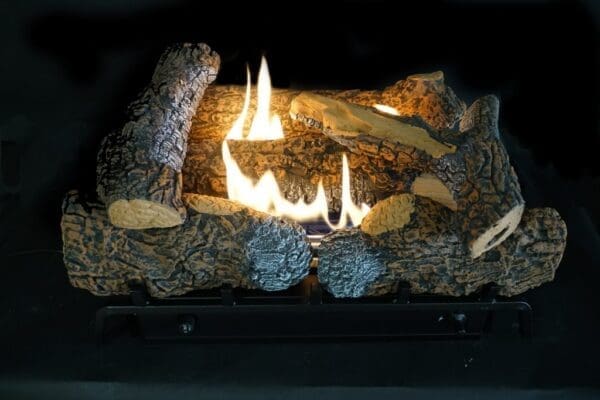 White Mountain Hearth - Kennesaw II Refractory Log Set & Vent-Free HearthRite Burner